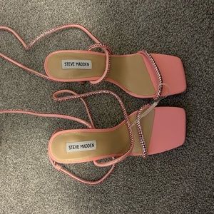 Pink stewpot Steve Madden heels